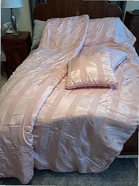 Satin Bedding Set - Queen - Pink