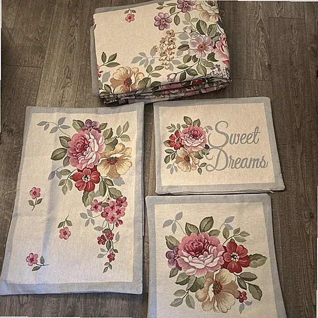 Touch Of Class Bouquet Jacquard Woven Floral King Bedspread. Farmhouse * Read