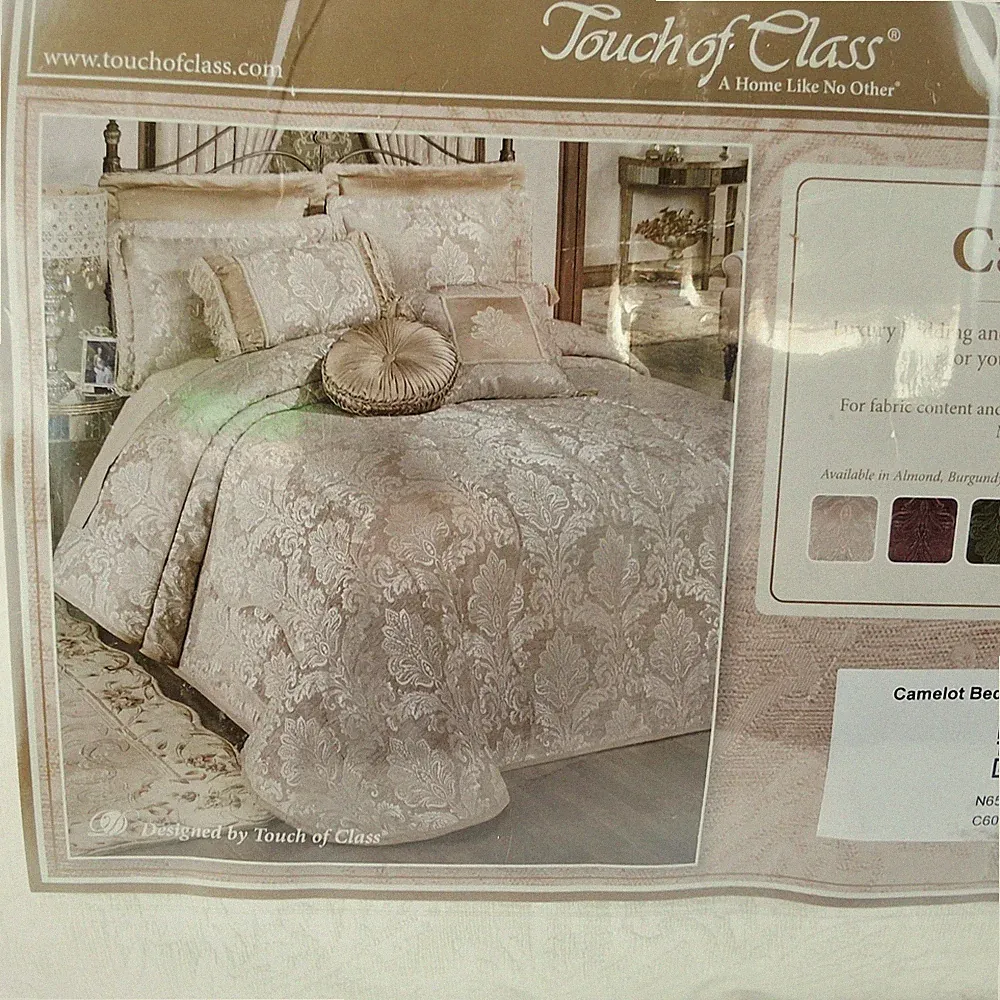 Touch Of Class Camelot Bedspread Grande Comforter Ivory - Queen 120"x104" NIP