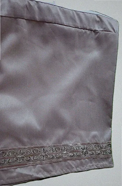 Touch Of Class Gold Fabric w Metallic Sequins Bed Skirt King Sz-76X81X15 1/2